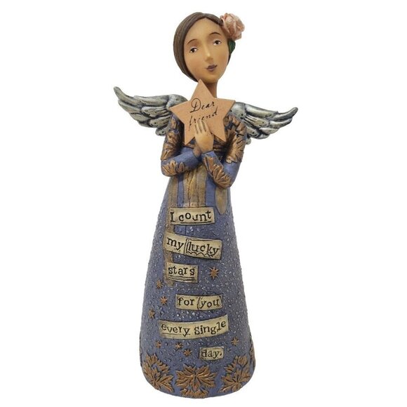 Kelly Rae Roberts Dear Friend Angel Figurine Inspirational By Demadco Home Deco - Picture 1 of 11